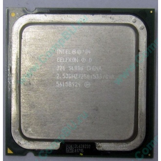 Процессор Intel Celeron D 326 (2.53GHz /256kb /533MHz) SL98U s.775 (Саратов)